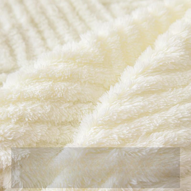Simple Style Large Herringbone Plush Sofa Towel Universal Living Room Universal Cover Cover