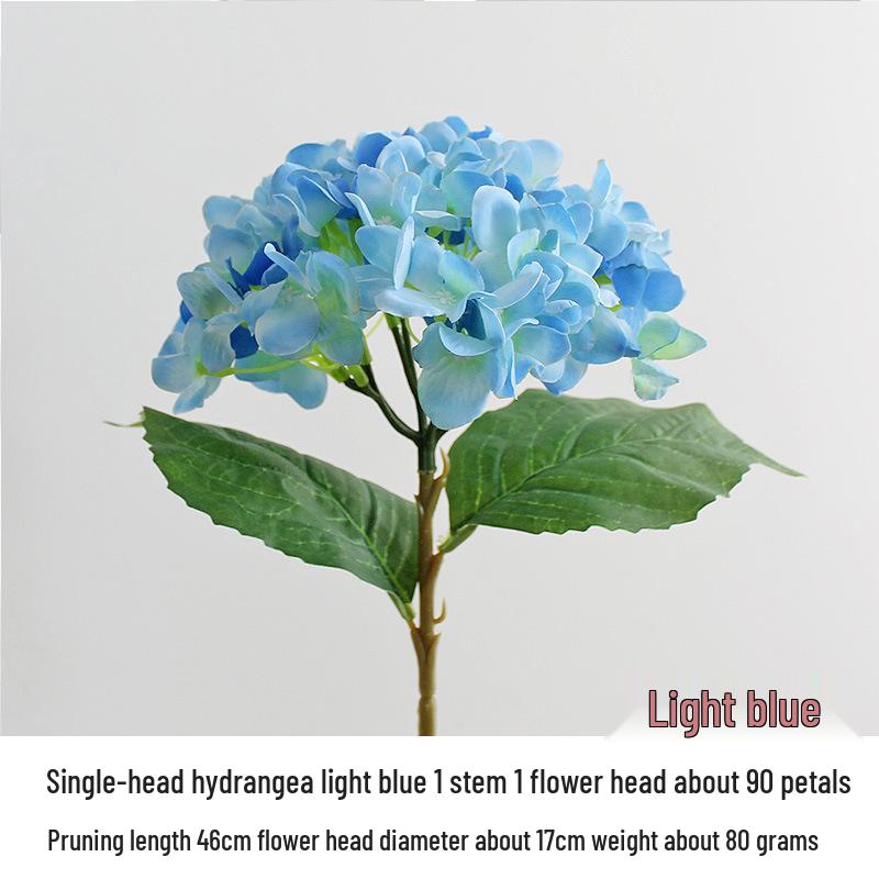 Silk Hydrangea Flowers - Decorative Artificial Ornaments for Weddings, Available in 24 Colors