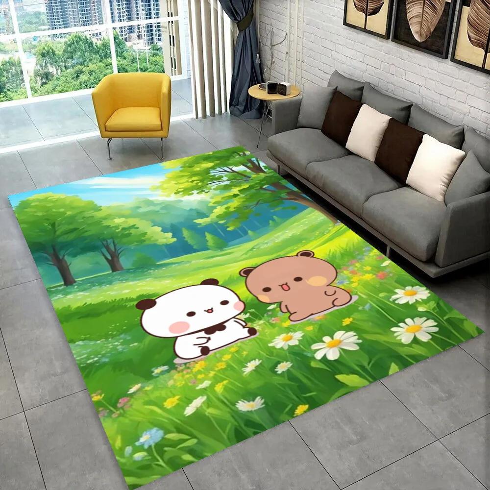 27 Style New Bubu Dudu Love Cartoon Bear Carpet Rug for Living Room Bedroom Home Sofa Decoration,kids Play Non-slip Floor Mat