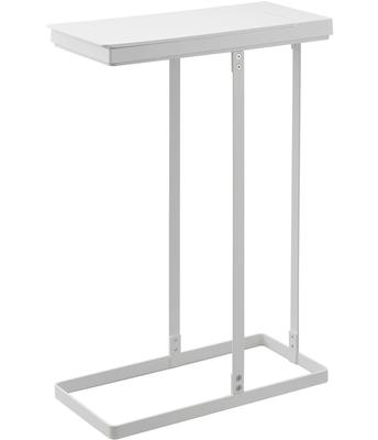 Yamazaki Tower Slim Trash Can with Lid, 45L, White, Approx. 19cm W X 40cm D X 54cm H, Easy Bag Removal, Model 5838