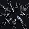 Trendy Hip Hop Street Dance Necklace Accessories Men's Nightclub Accessories Titanium Steel Necklace