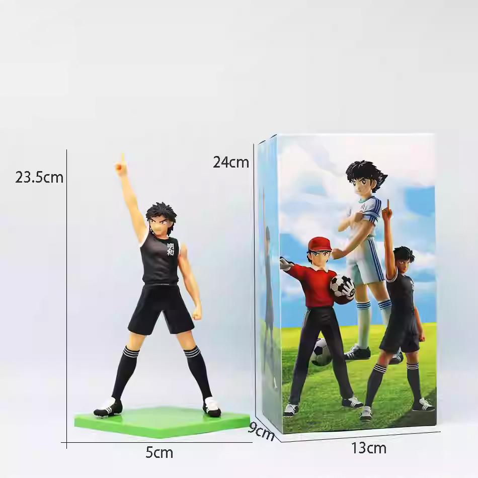 18cm Captain Tsubasa Animation Figure Ozora Tsubasa Action Figures Hyuuga Kojirou/Wakabayashi Genzou Figurine Collector Miniature Playthings