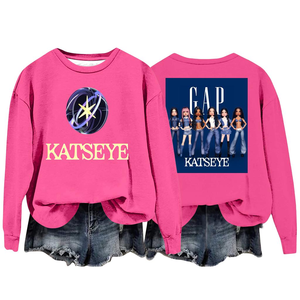 Women's Fashion Casual Long Sleeve Loose Printed Sweatshirt