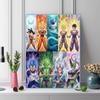 Dragon Ball Character Panels Pattern  3pcs 100% Round Full Drill 5D DIY Diamond Painting Embroidery Cross Stitch Rhinestone Décor