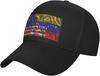 USA Venezuela Flag Mixed Baseball Cap Polyester Adjustable Outdoor Dad Hat for Men Women