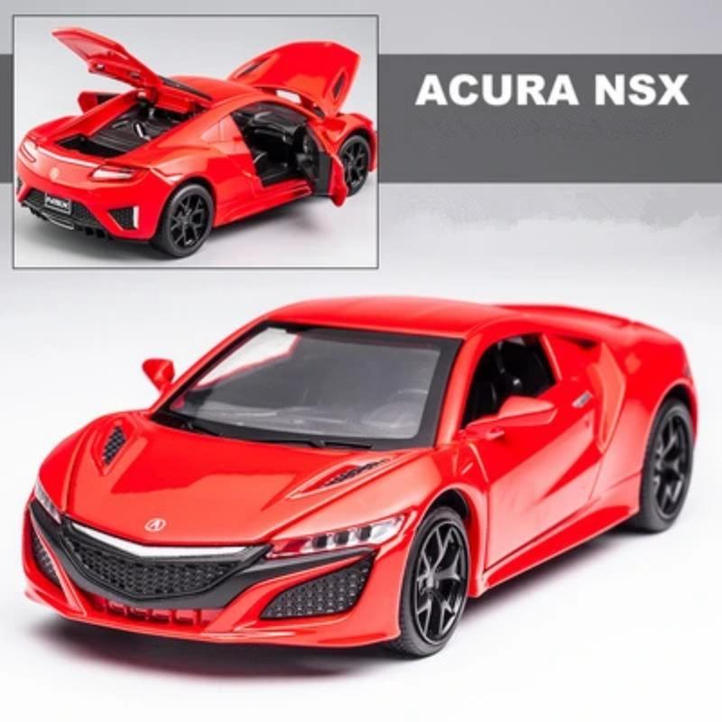 1/32 Honda Acura NSX Alloy Sports Car Diecasts & Toy Vehicles Metal Car Model Simulation Sound and Light Collection Childrens Toy Gift