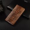Ostrich Pattern Genuine Leather Flip Case for OPPO Reno 16 Pro Phone Cover Card Cases Scratch Proof