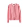 Two-piece Hooded Sweatshirt Coat for Autumn/Winter Thick Knitted Anti-Spangling Women's Coat