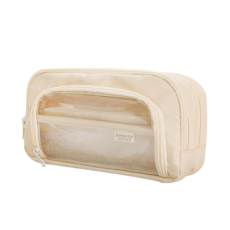

Elegant Clear Storage Pencil Case With Wide Opening For Middle School Students
