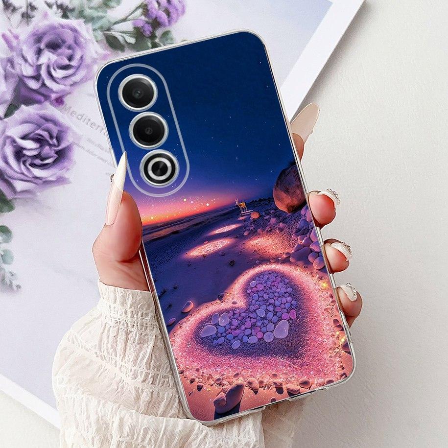 For OPPO K12x A80 Case 2024 New Fashion Love Heart Soft Silicone Back Cover For OPPO A3 Pro 5G CPH2639 A 80 K 12x CPH2667 Bumper