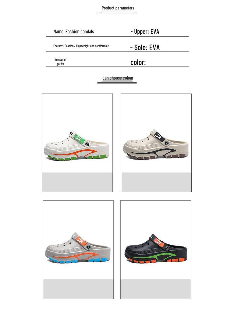 Men's Summer Outdoor Korean Style Breathable Beach Sandals