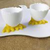 Egg Cup Egg Holder for Countertop Chicken Feet Egg Tray Egg Stand Tool Creative Fun Cutlery for Kitchen Bakery Home Table Decor