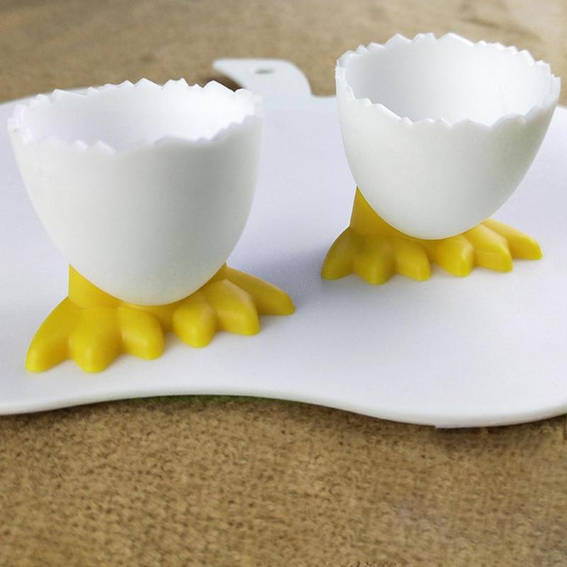 Egg Cup Egg Holder for Countertop Chicken Feet Egg Tray Egg Stand Tool Creative Fun Cutlery for Kitchen Bakery Home Table Decor