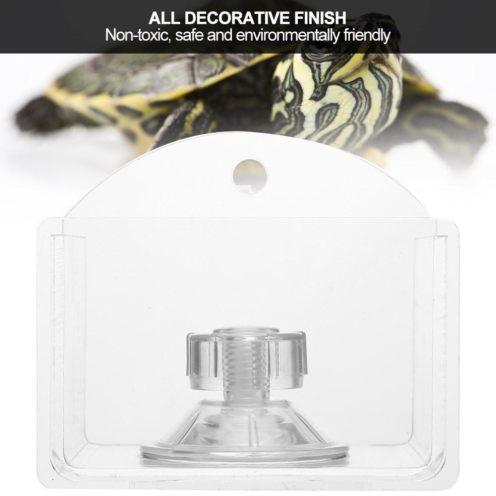 Acrylic Tortoise Basin Bath Drinking Feeding Box Reptile Lizard Automatic Drinker Fountain Supplies