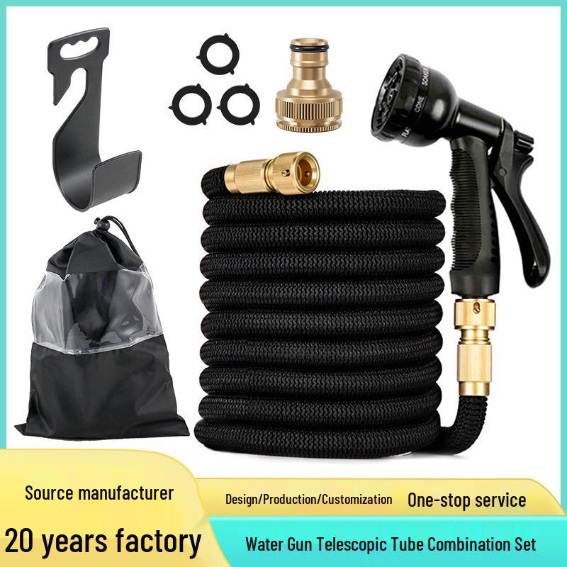 Collapsible High-Pressure Garden Hose & Water Gun Set for Car Wash & Gardening