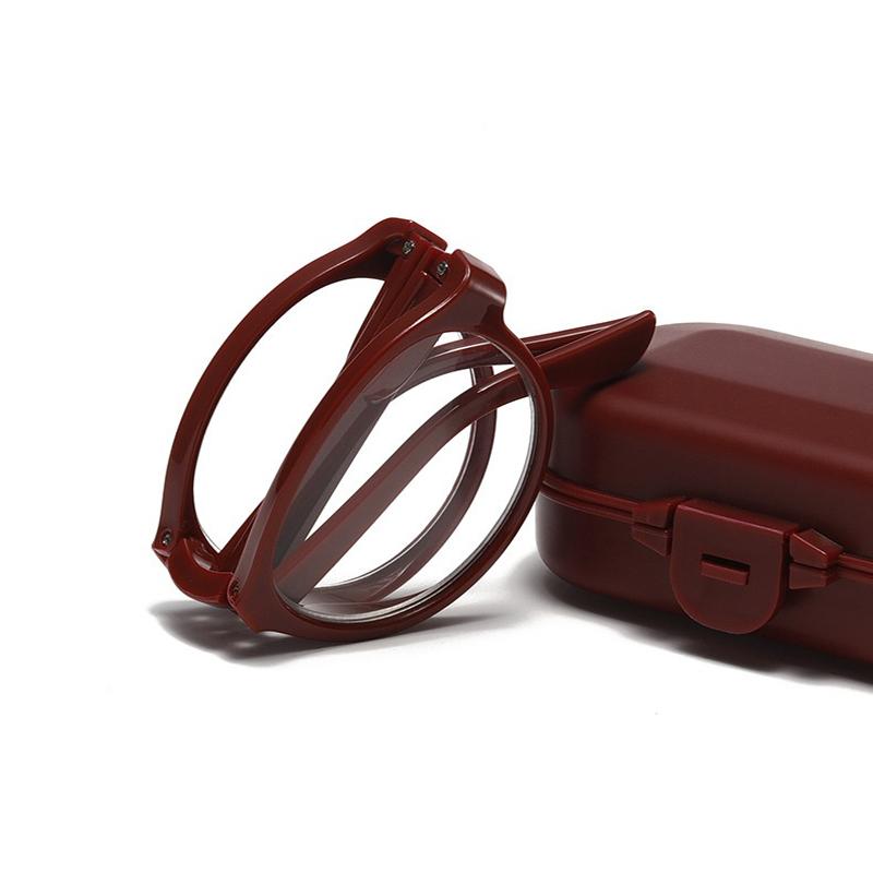 Folding Reading Glasses with Case Unisex Lightweight Presbyopic Glasses +100 To +400 Portable