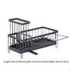 Kitchen Sink Organizer Sponge Holder, Drainer Rack Rustproof Gadget with Brush