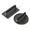 Amazon Basics Carne Redonda 1 Conjunto x x x x Hambúrguer Prensa Preta, & Quadrado, (Redondo 17,2 17,2 6,9 cm, Quadrado 28,7 21,1 7,4 cm) Pressione,