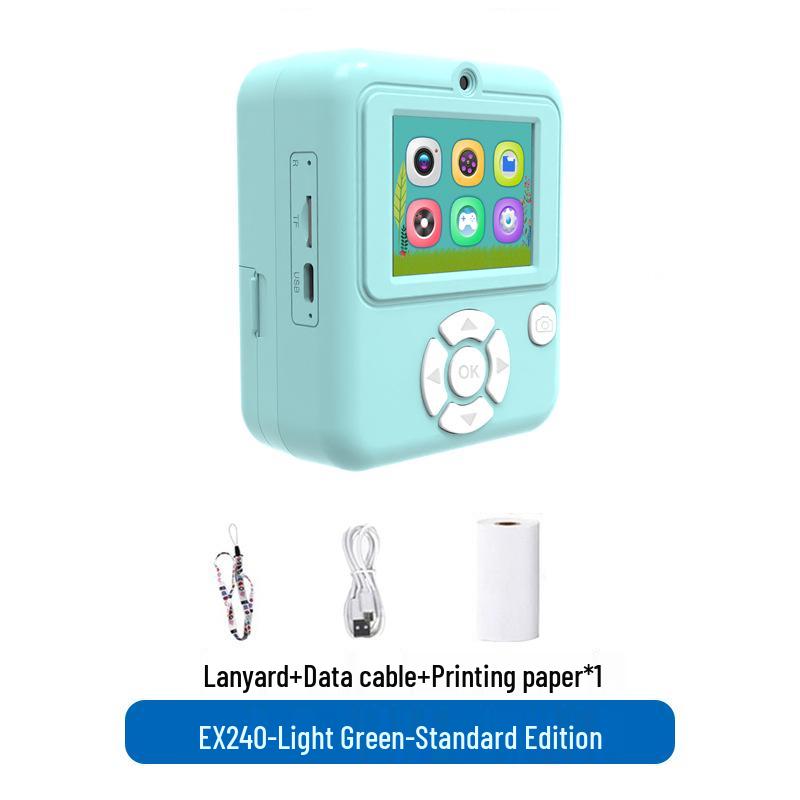 Dual Lens Kids' Instant Camera - Handheld SLR Toy for Outdoor Photography