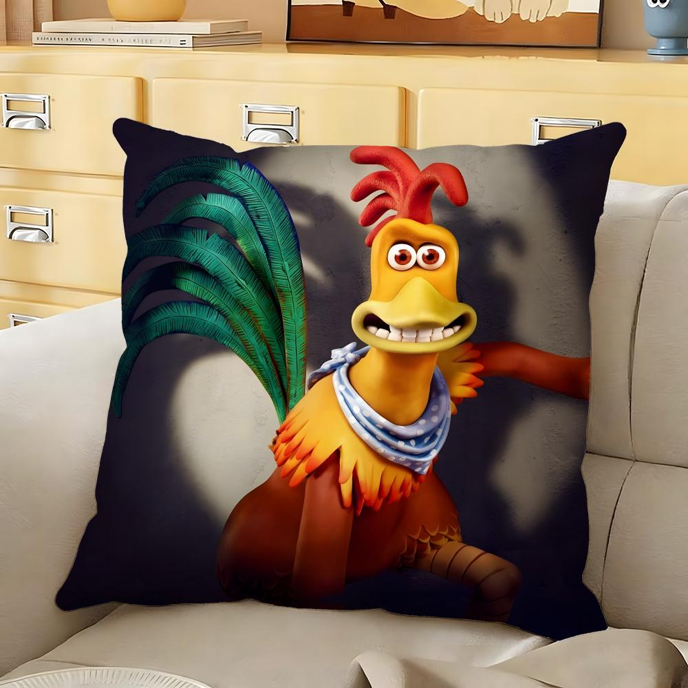 

Cartoon CChicken RunS Cushion Cover Soft Durable Reversible Pillow Cover Home Car MultiScene Daily Comfort Pillowcase 30X30cm