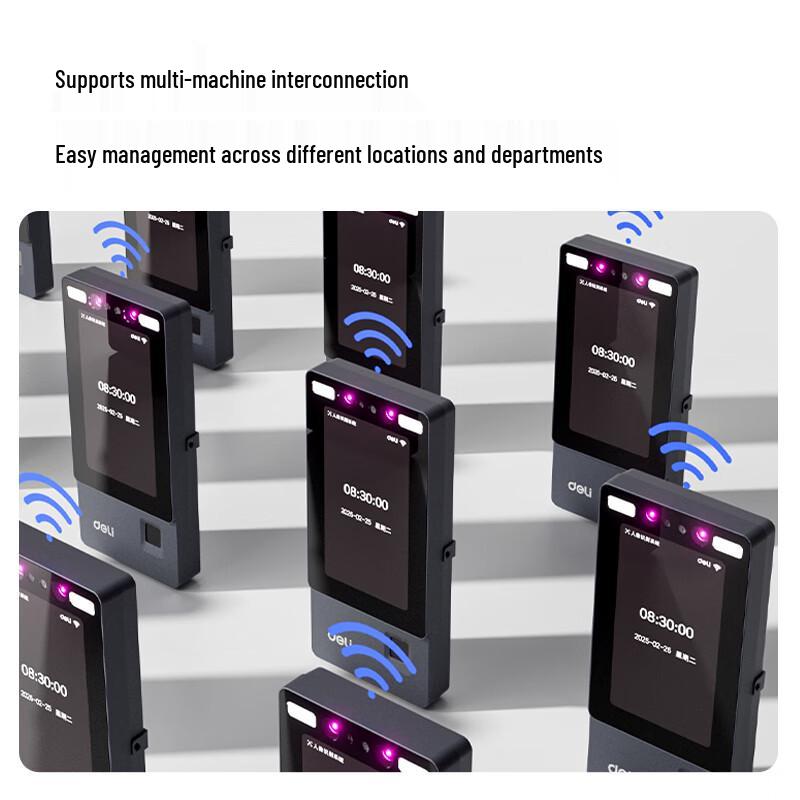 Enterprise WeChat Face & Fingerprint Access Control System CN plug (adapter included)