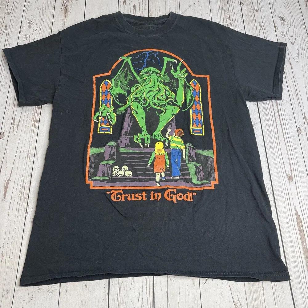 Unisex Short Sleeve Crew Neck Cotton T Shirt Steven Rhodes Trust In God S
