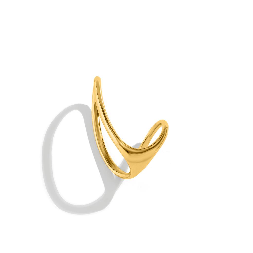 Vintage Simple Irregular Shape Hollow Open Ring for Women Wedding Classic Finger Couple Rings Aesthetic Y2K Accessories