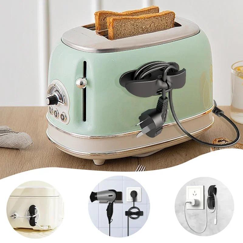 3/1Pcs Silicone Cord Winder Holder Clip Kitchen Organizer Cord Wrapper Maker Air Fryer Cable Winder Hooks Wire Fixer Tool