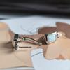 Серебряные серьги с опалом 1ct (2205470)