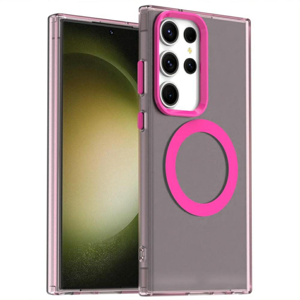 Candy Series For Samsung Galaxy S24 Ultra Case Compatible with MagSafe PC+TPU+PET Anti-Drop Phone Cover