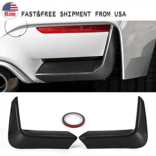 US For 2015-20 BMW F80 F82 F83 M3 M4 Carbon Fiber Black Rear Bumper Splitter Lip