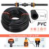 10/20/30M Garden 1/4" Hose Brass Nozzle Atomize Spray System for Summer Balcony Greenhouse Lawn Misting Cooling Irrigation Kit