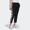 Adidas Originals Retro Side Stripe Lace-Up Straight Leg Casual Pants Women Bottoms Black DY3864