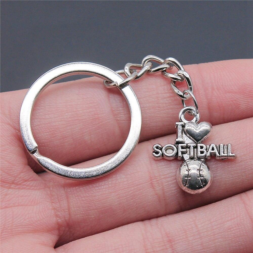 I Love Tags Keychains Findings For Diy Metal Craft Key Chain Accessories