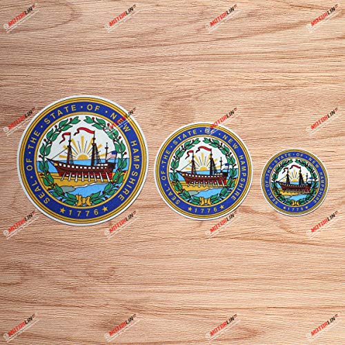 

3 Reflective 2 , 3 , 4 New Hampshire State Stickers Car Vinyl