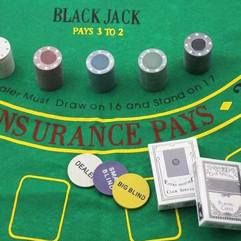 Poker Chips Set Poker Chip Set for Texas Hold Multi-Functional Wear-Resistant Professional Game for Craps Home Parties