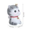 Cartoon Kitten Saving Pot Vinyl Money Pot Lovely Small Change Container Desktop Ornament Ideal for Kids Home Office