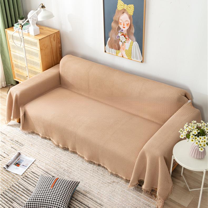 Minimalist Waffle Sofa Towel, Light Luxury Coffee Table, Wiring Blanket, Sofa Mat