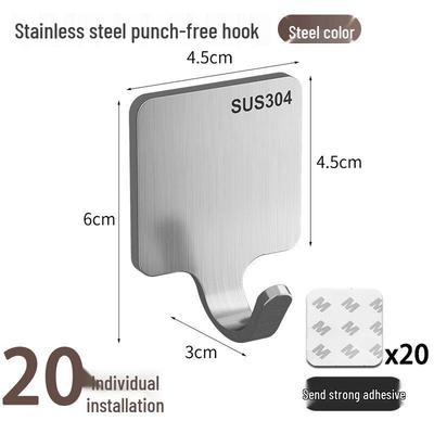 LIEI 304 Stainless Steel Adhesive Hook