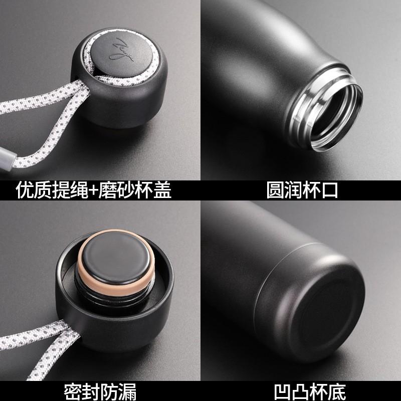 Stainless Steel Insulated Water Bottle Gym Outdoor Sports 400ml 550ml Leakproof Travel Mug Men Women