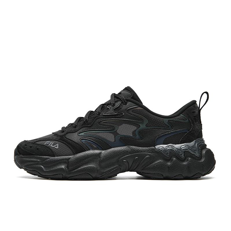 

FILA ORIGINALE Cushioning Abrasion Resistant Breathable Lightweight Low top Chunky Sneakers Men s Black/Castle Gray F12M622112FBC 41