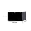 Clear Shoe Storage Organizer Rack Holder with Door Thicken Drawer Organize Unit Display