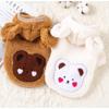 Fleece-lined Dog Warm Clothes Winter Plush Dogs Coat Dog Hiking Jacket  for Small Medium Dog