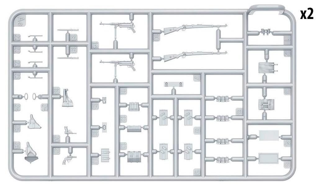 Miniart 1/35 Scale German Grenadier Tank Unit Plastic Model Kit (4 Figures) MA35248