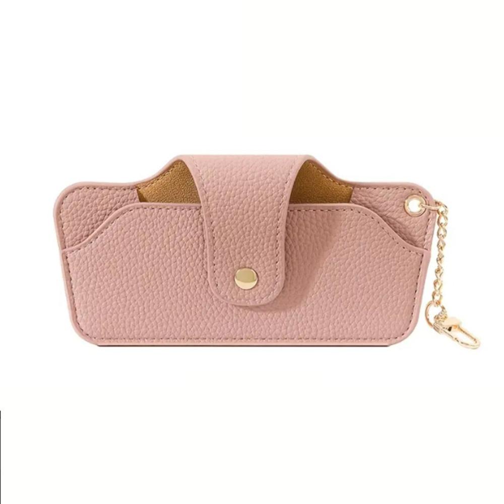 with Bag Pendant Leather Glasses Case PU Eyewear Protector Reading Glasses Storage Bag  Sun Glasses