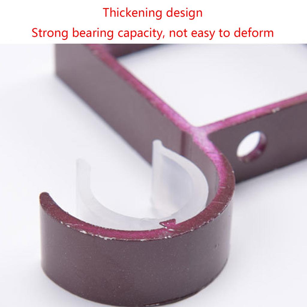 Ceiling Mount Curtain Bracket Double Rod Aluminum Alloy for Up to 0.69" Rod