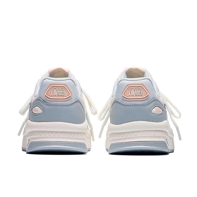 Anta Skate Shoes Women's Low-top Ivory White/Light Mist Gray/Frost
