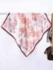 Elegant Women Satin Silk Scarf Sweet Plaid Floral Print Wrap Shawl Lady Bandanas Hijab Square Scarve Pareo Headscarf Fashion New