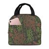 Splintertarn German WW2 Camouflage Army Military Camo Insulated Lunch Bag for Women Office Cooler Thermal Food Box Tote Portable
