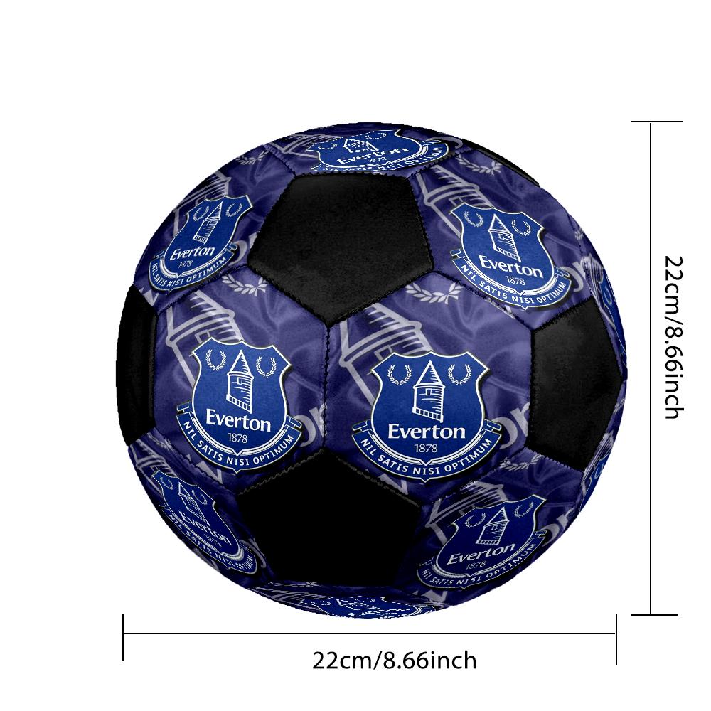 Everton FC Indoor Soccer Ball Colorful Machine Stitched PVC Size 5 Team Training Competition Ready Durable High-Bounce Cool Sports Gift